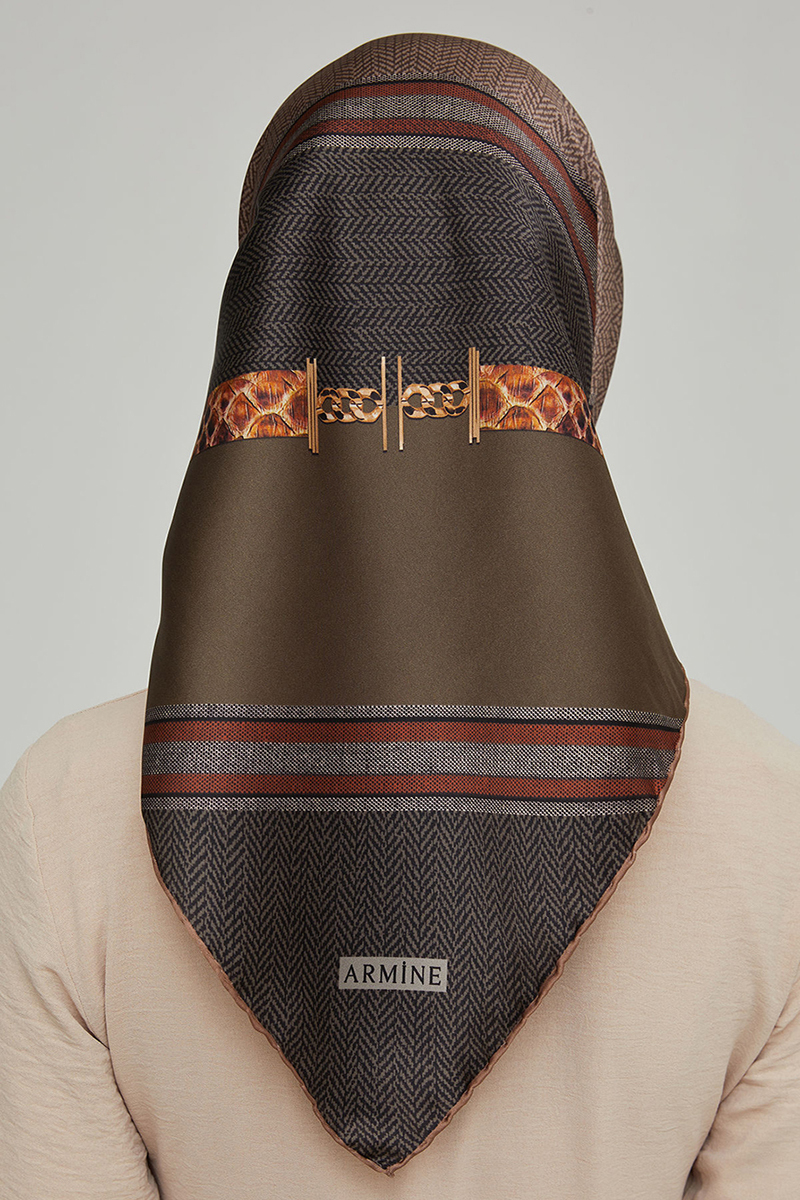 Armine Twill İpek Eşarp 8619D 04 - Görsel-3